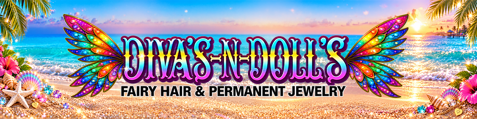 Diva’s N Doll’s Fairy Hair and Permanent Jewelry on Fort Myers Beach